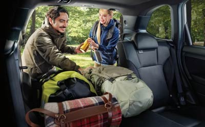 Beim Zelten oder Campen - der Forester liefert ab